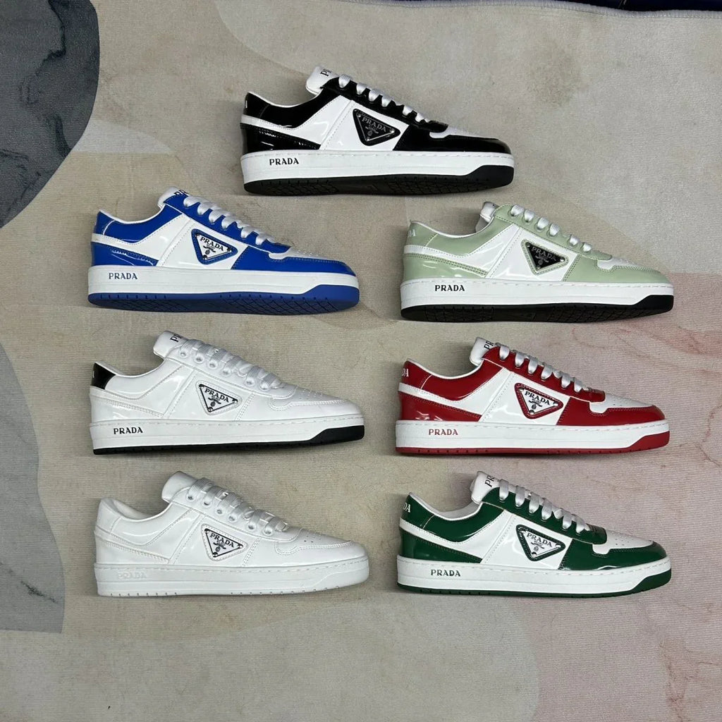 P New Women's Shoes Casual Shoes Triangle Buckle Lace-up Sneakers 1024060508