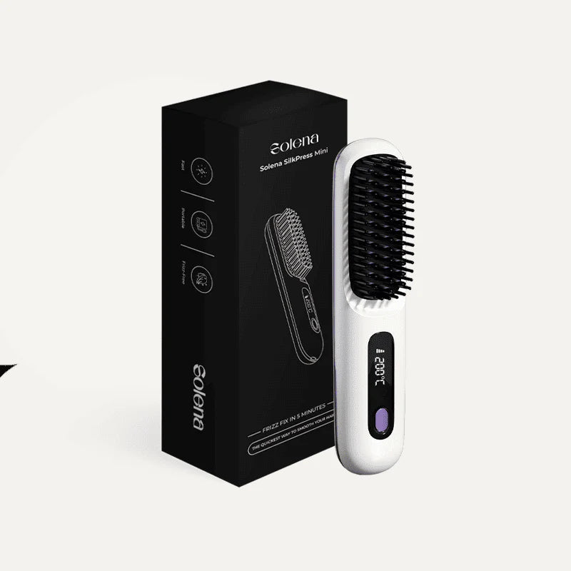 Rechargeable Hair Straightener, Portable Straightener Brush for Travel
