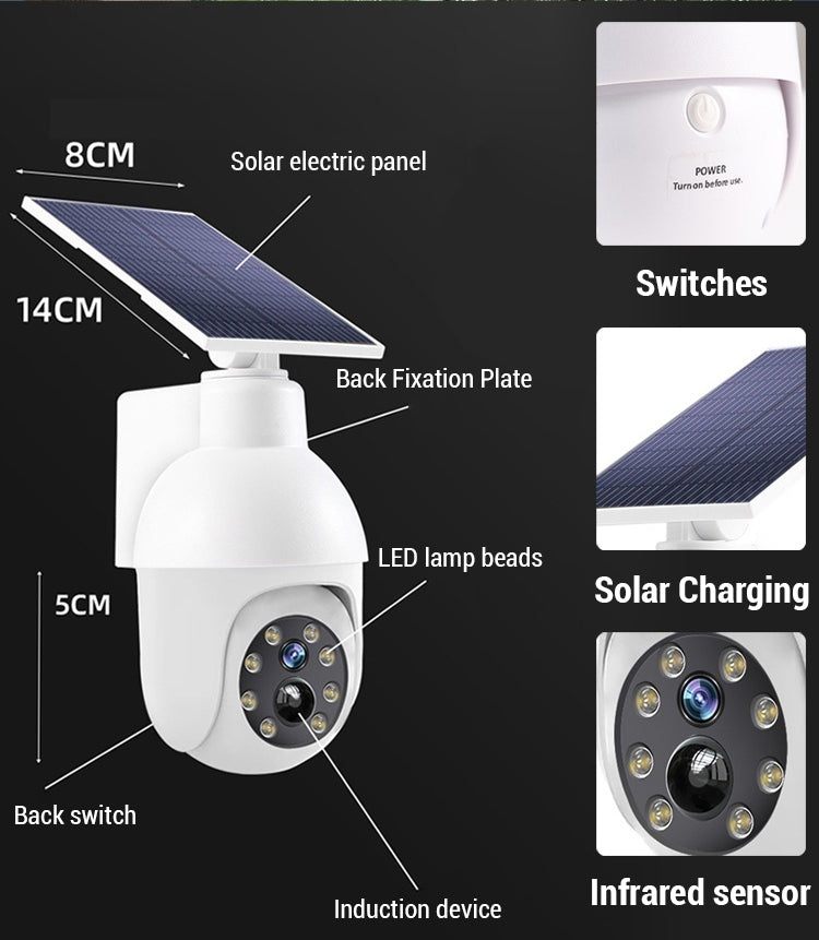 It can monitor your yard for a lifetime✨ without the need for a power source or internet connection, and it can still operate for an entire day even during a power outage💫