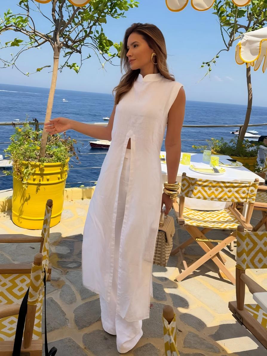 White Pants Set
