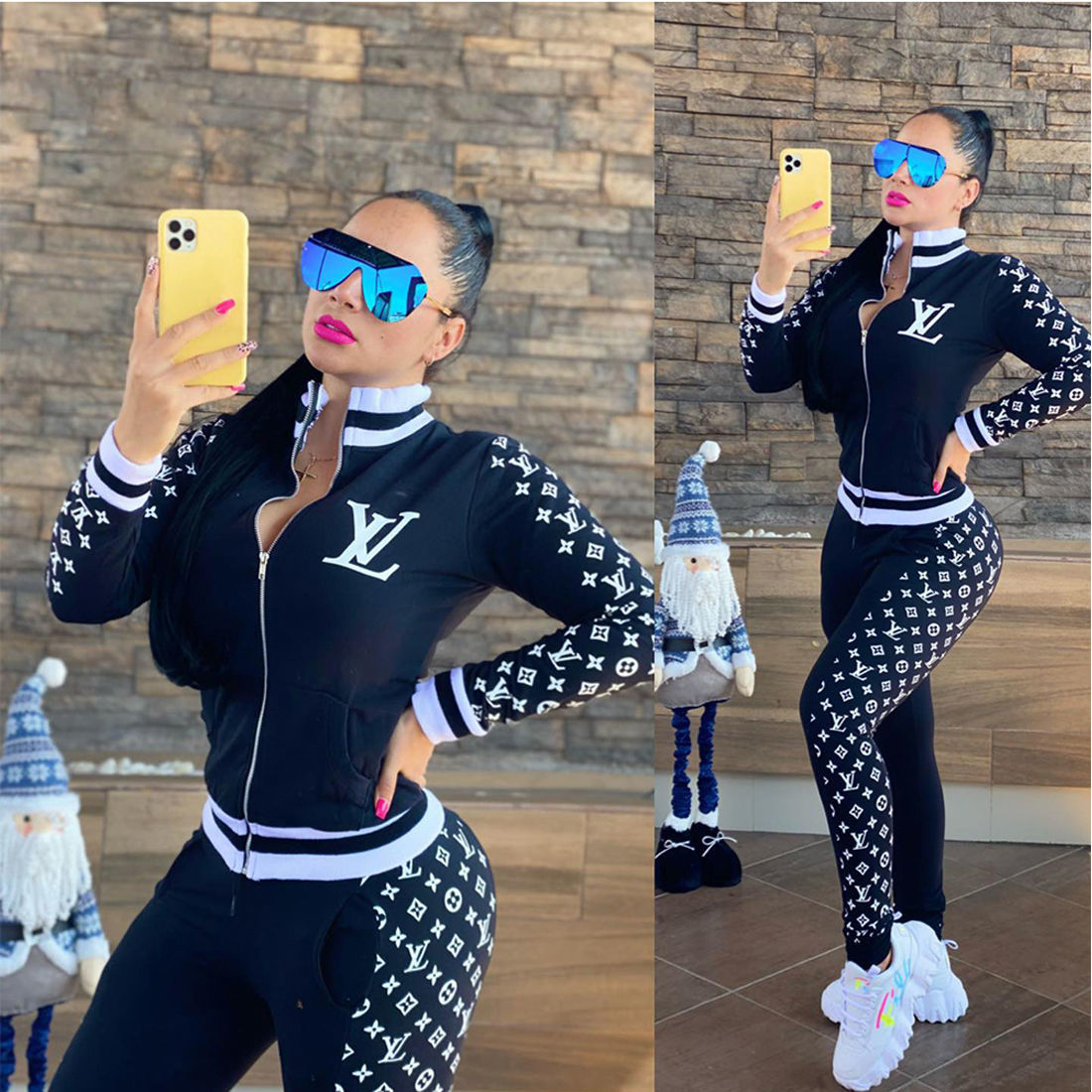 New Style V Logo Women's Leisure Suits