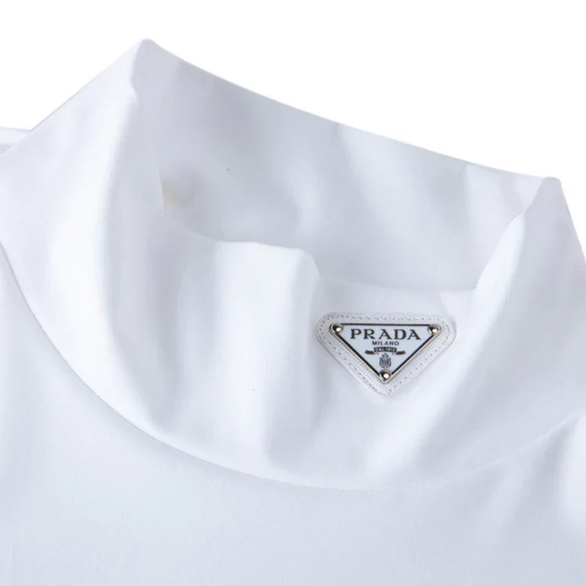 Unisex fashion and versatile high neck base shirt 1024080503
