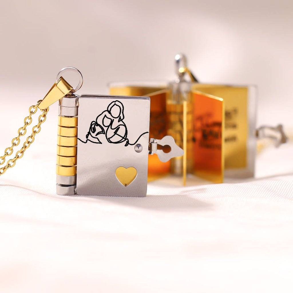 For Granddaughter - The Most Beautiful Chapter Book Necklace
