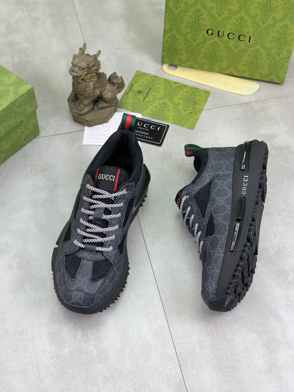 GG men's casual sneakers with print 0725062701