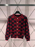 G Fashion Black Printed Cardigan XC0723101912