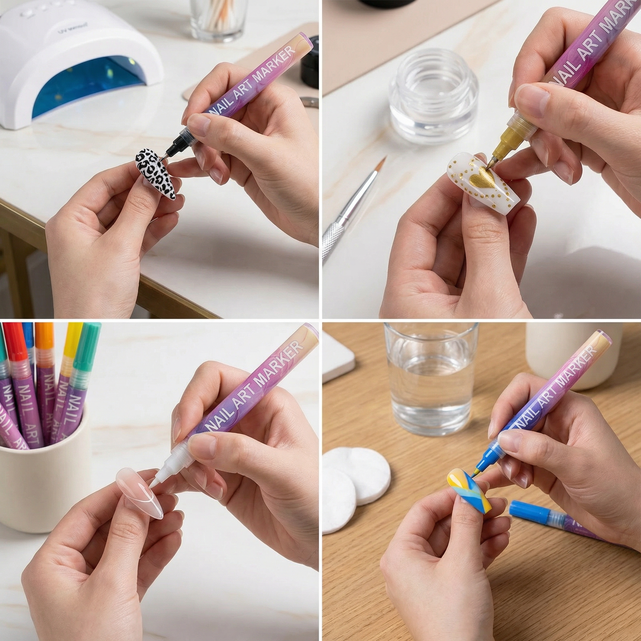 Nail Art Marker Set with Precision Tip – Acrylic Pens for Detailed Nail Designs