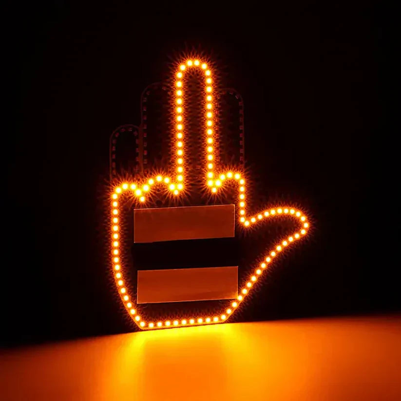 Funny Car Window LED Sign